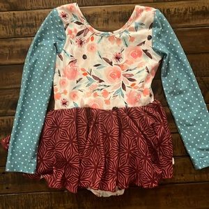 Cheeky Plum Winter Skirted leotard